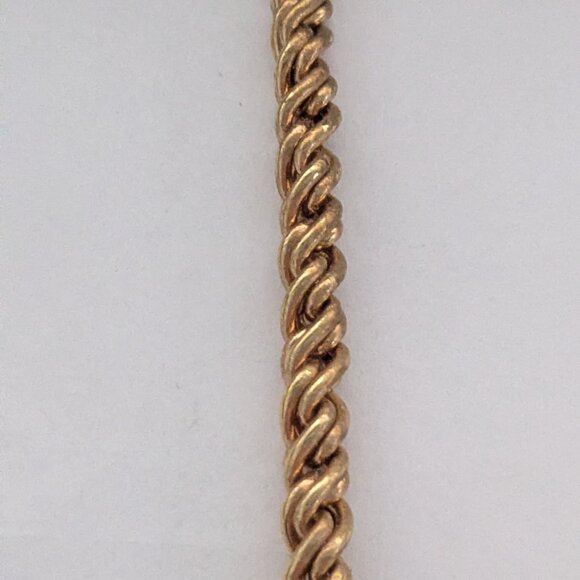 Vintage RARE SWAROVSKI SWAN AB Crystal Gold Tone Rope Choker Style Necklace - Picture 4 of 10